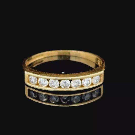 18K Yellow Gold Diamond Band APPX 0.33 CTS