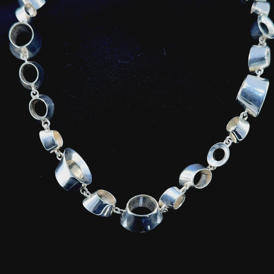 Rare Silver Tiffany & Co- Frank Gehry 'Morph' Necklace