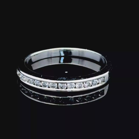 18K White Gold Diamond Eternity Ring APPX 0.20 CTS
