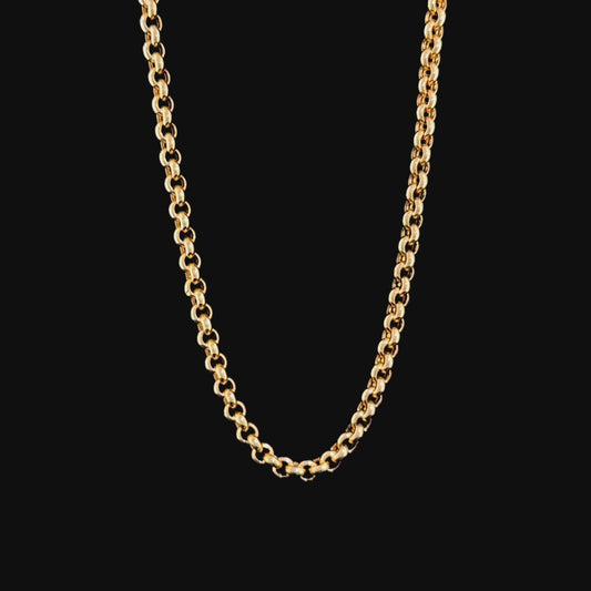 9k Yellow Gold Belcher Chain 20 inches
