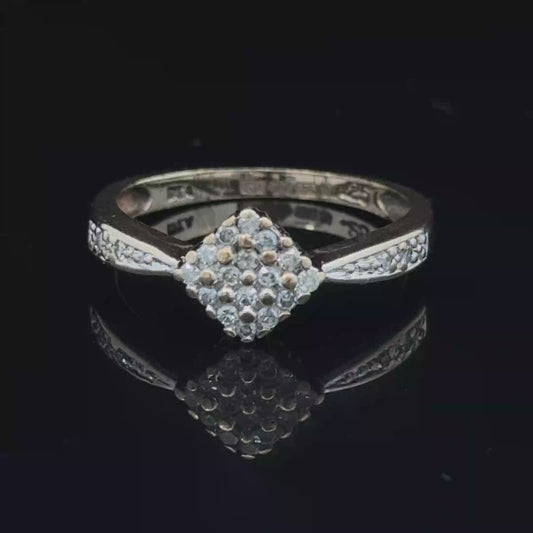 9K Yellow Gold Diamond Ring