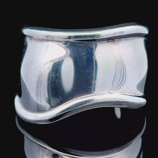 Tiffany & Co Elsa Peretti Small Bone Cuff In Sterling Silver