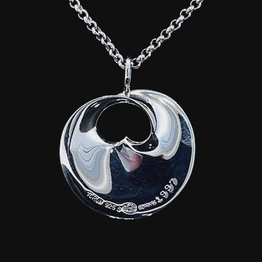 Georg Jensen Silver Hidden Heart Pendant