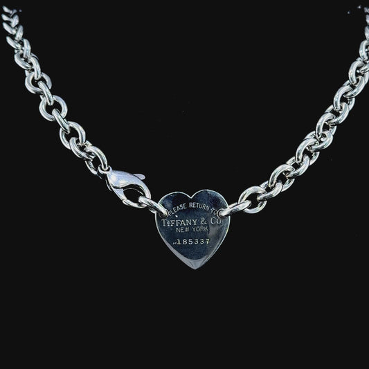 Return to Tiffany & Co Silver Heart Necklace