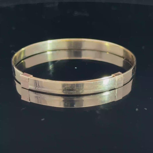 9K Yellow Gold Baby's Expandable Bangle
