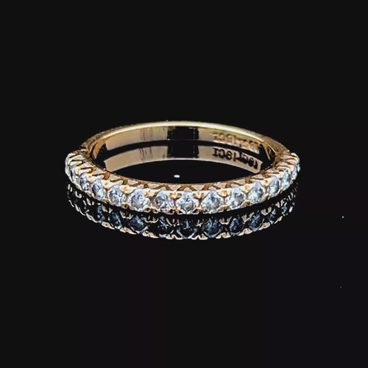 18K Yellow Gold Diamond Micro Eternity Band