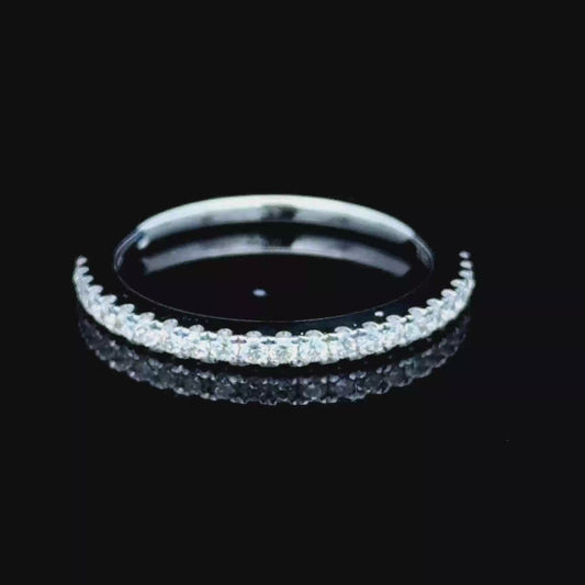 18K White Gold Diamond Half Eternity Ring APPX 0.25 CTS