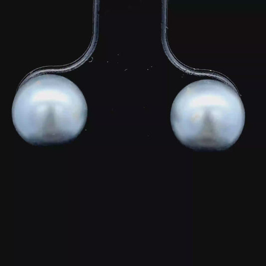Silver Pearl Studs