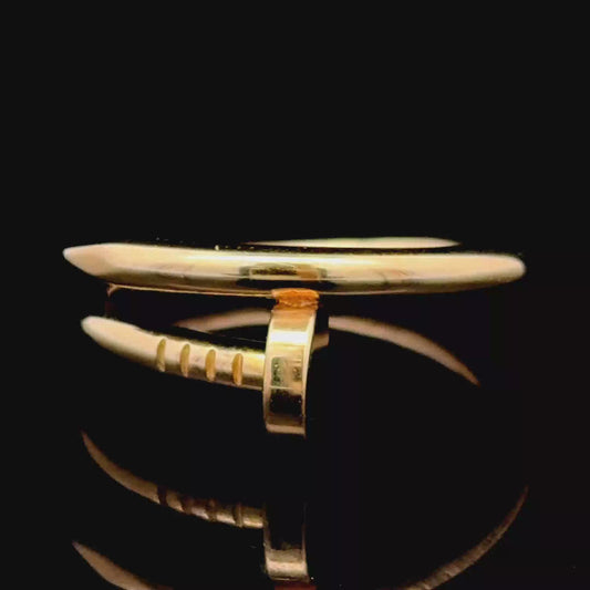 18K Yellow Gold Cartier Juste Un Clou Ring Size 66